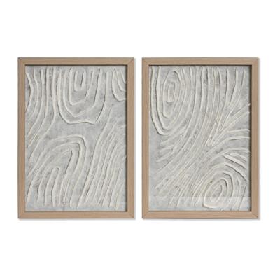 Schilderij Home ESPRIT Wit Natuurlijk Scandinavisch 25 x 2 x 35 cm