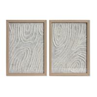 Schilderij Home ESPRIT Wit Natuurlijk Scandinavisch 25 x 2 x 35 cm