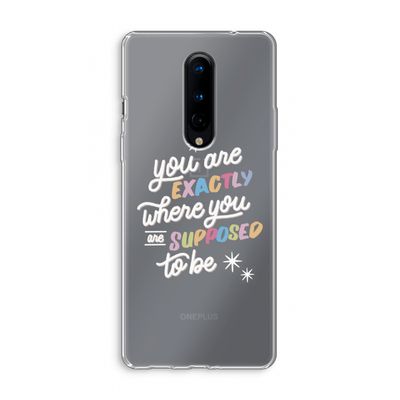 Right Place: OnePlus 8 Transparant Hoesje