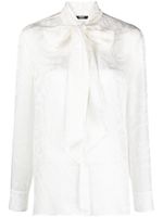 Versace blouse Barocco en jacquard - Blanc - thumbnail