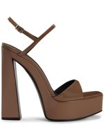 Giuseppe Zanotti sandales Sylvy 145 mm en cuir verni - Tons neutres - thumbnail