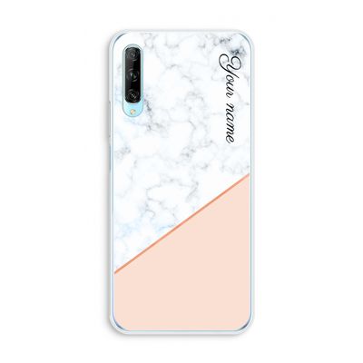 Marmer in stijl: Huawei P Smart Pro Transparant Hoesje