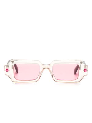 Kuboraum lunettes de soleil Q9 à monture rectangulaire - Tons neutres