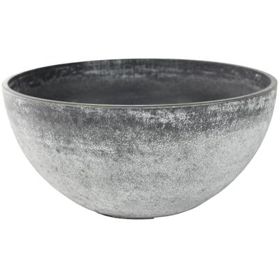 Ter Steege Bloempot/plantenpot schaal - kunststof - grijs - D55 x H23 cm