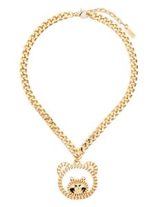 Moschino Teddy Bear-pendant necklace - Or