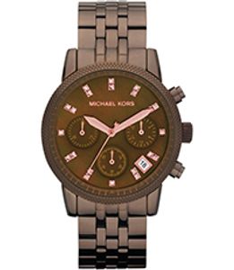 Horlogeband Michael Kors MK5547 Staal Bruin 18mm