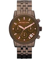 Horlogeband Michael Kors MK5547 Staal Bruin 18mm