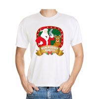 Foute Kerst t-shirt Run Rudolf voor heren