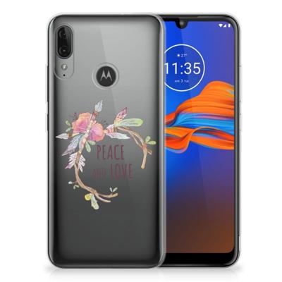 Motorola Moto E6 Plus Telefoonhoesje met Naam Boho Text Motorola Moto E6 Plus Telefoonhoesje met Naam Boho Text