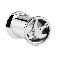 Double Flared Tube Chirurgisch Staal 316L Tunnels & Plugs - thumbnail