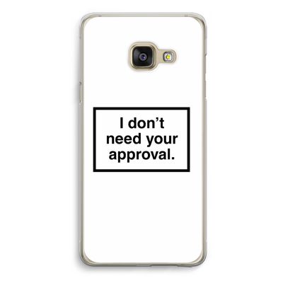 Don't need approval: Samsung Galaxy A3 (2016) Transparant Hoesje