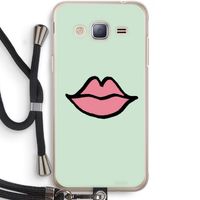 Kusje: Samsung Galaxy J3 (2016) Transparant Hoesje met koord