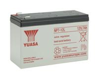 Yuasa NP7-12 L Loodaccu 12 V 7 Ah Loodvlies (AGM) (b x h x d) 151 x 98 x 65 mm Kabelschoen 6.35 mm Onderhoudsvrij, VDS-certificering