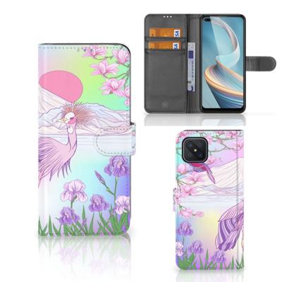OPPO Reno4 Z | Telefoonhoesje | Met pasjeshouder | Bird