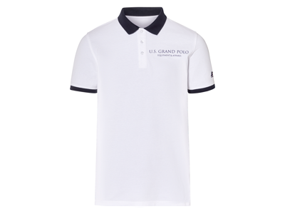 Heren poloshirt (Wit, M)