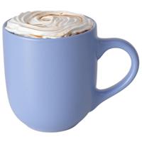 Koffiemokken Paris - 1x stuks - Keramiek - korenblauw - 300 ml - 8 x 10 cm