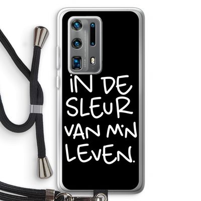 De Sleur: Huawei P40 Pro Plus Transparant Hoesje met koord