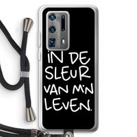De Sleur: Huawei P40 Pro Plus Transparant Hoesje met koord