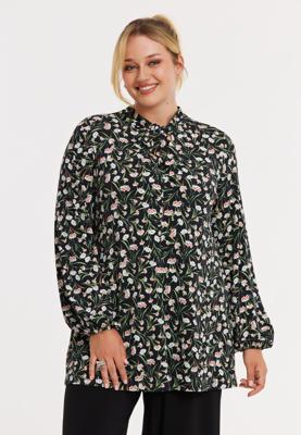 Yoek Tuniek flare GAROFANI | Zwart | Maat 38/40