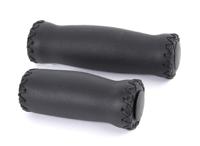 Bach Velo handvat leer 92/127mm zwart (paar)