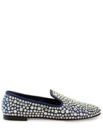 Giuseppe Zanotti mocassins Evangeline à ornements strassés - Bleu