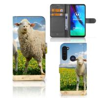 Motorola Moto G Pro | Telefoonhoesje | Met pasjeshouder | Schaap en Lammetje