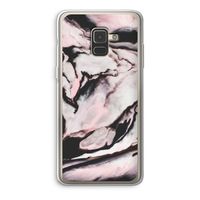 Roze stroom: Samsung Galaxy A8 (2018) Transparant Hoesje