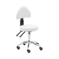 rolkruk met rugleuning - 48 - 61 cm - 150 kg - wit