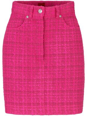HUGO minijupe en tweed - Rose