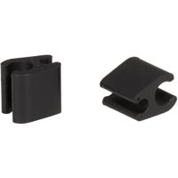 Elvedes kabelclips duo 4,1+4,1mm zwart (50st)
