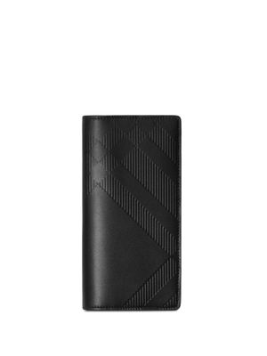Burberry portefeuille continental en cuir - Noir