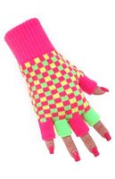 Vingerloze Handschoenen Neon - thumbnail