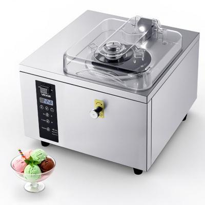VEVOR Commerciële ijsmachine voor gelato 500 W, 5 l/u, ijsmachine met 2,8 l roestvrijstalen cilinder (304) & zelfreinigend LED-bedieningspaneel & hoge productiviteit voor snackbars en restaurants