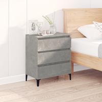 Dressoir 60x35x70 cm bewerkt hout betongrijs - thumbnail