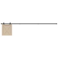 VidaXL Ophangset voor schuifdeur 244 cm koolstofstaal
