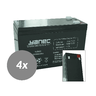 YANEC ups batterij vervangingsset rbc24 (excl. kabels)