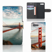 Sony Xperia X Compact Flip Cover Golden Gate Bridge - thumbnail