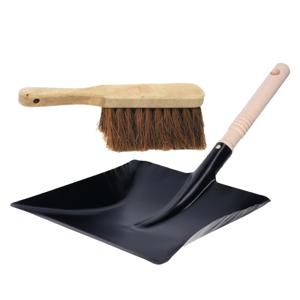 Betra Handveger van 40 cm - met metalen stofblik 20 x 40 cm - Stoffer en blik set