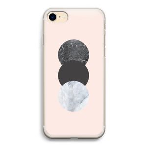Marmeren cirkels: iPhone 7 Transparant Hoesje