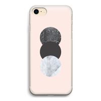 Marmeren cirkels: iPhone 7 Transparant Hoesje