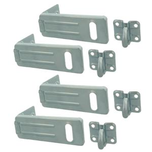 AMIG Overvalsluiting/kistoverval - 4x - voor hangsloten - 67 x 33mm - verzinkt staal