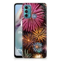 Motorola Moto G60 Silicone Back Cover Vuurwerk - thumbnail