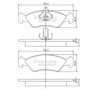 Nipparts Remblokset J3603049