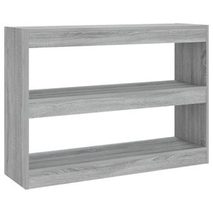 vidaXL Boekenkast/kamerscherm 100x30x72 cm grijs sonoma eikenkleurig