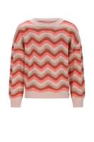 NoNo winter sweater meisjes - roze - Kessy - waivy patroon