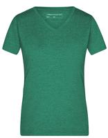 James & Nicholson JN973 Ladies´ Heather T-Shirt - Green-Melange - XL
