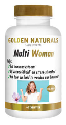 Golden Naturals Supplementen Multi Strong Gold Woman 60Tabletten