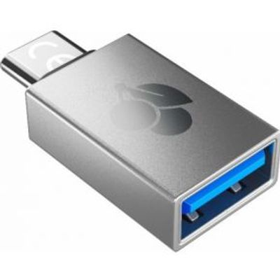 CHERRY 61710036 tussenstuk voor kabels USB-A USB-C Zilver