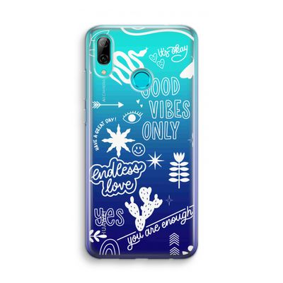 Good vibes: Huawei P Smart (2019) Transparant Hoesje