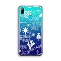 Good vibes: Huawei P Smart (2019) Transparant Hoesje